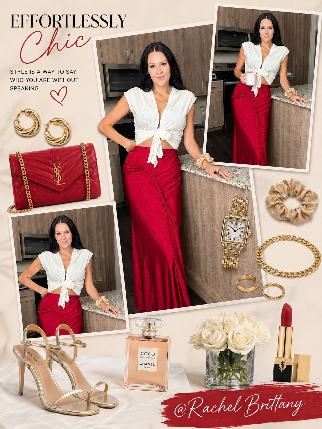 Turning heads with this red ensemble and chic accessories! Perfect for making a statement. #StatementLook
 

 #LTKootd #LTKU #LTKSaleAlert