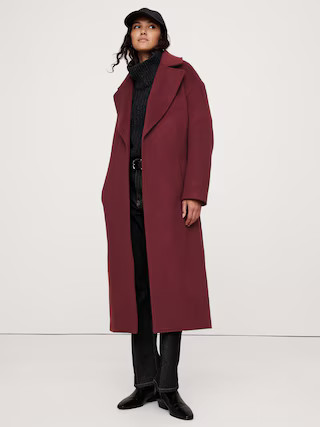 Pura Oversize Wool-Cashmere Wrap Coat | Banana Republic (US)