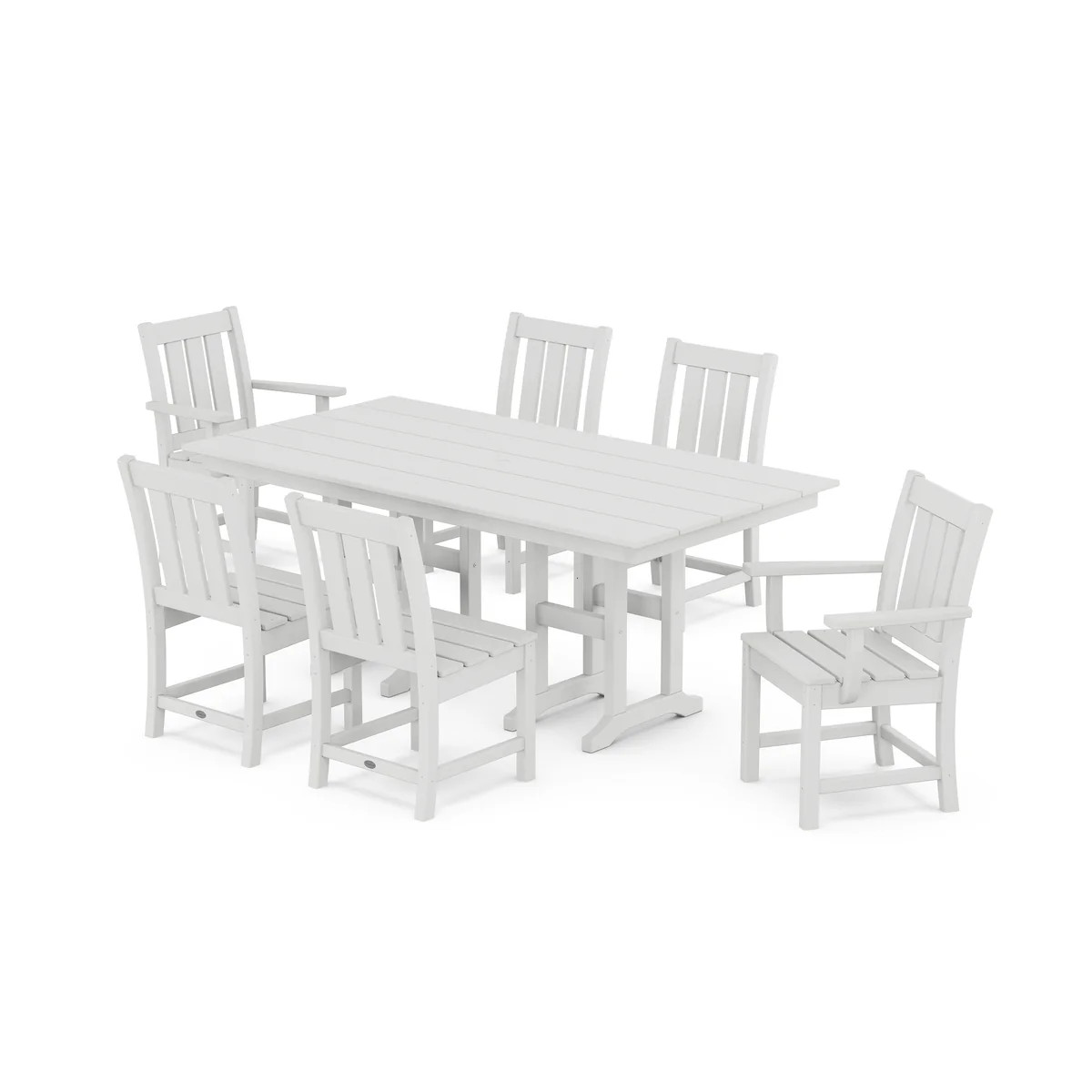 Oxford 7-Piece Farmhouse Dining Set | POLYWOOD