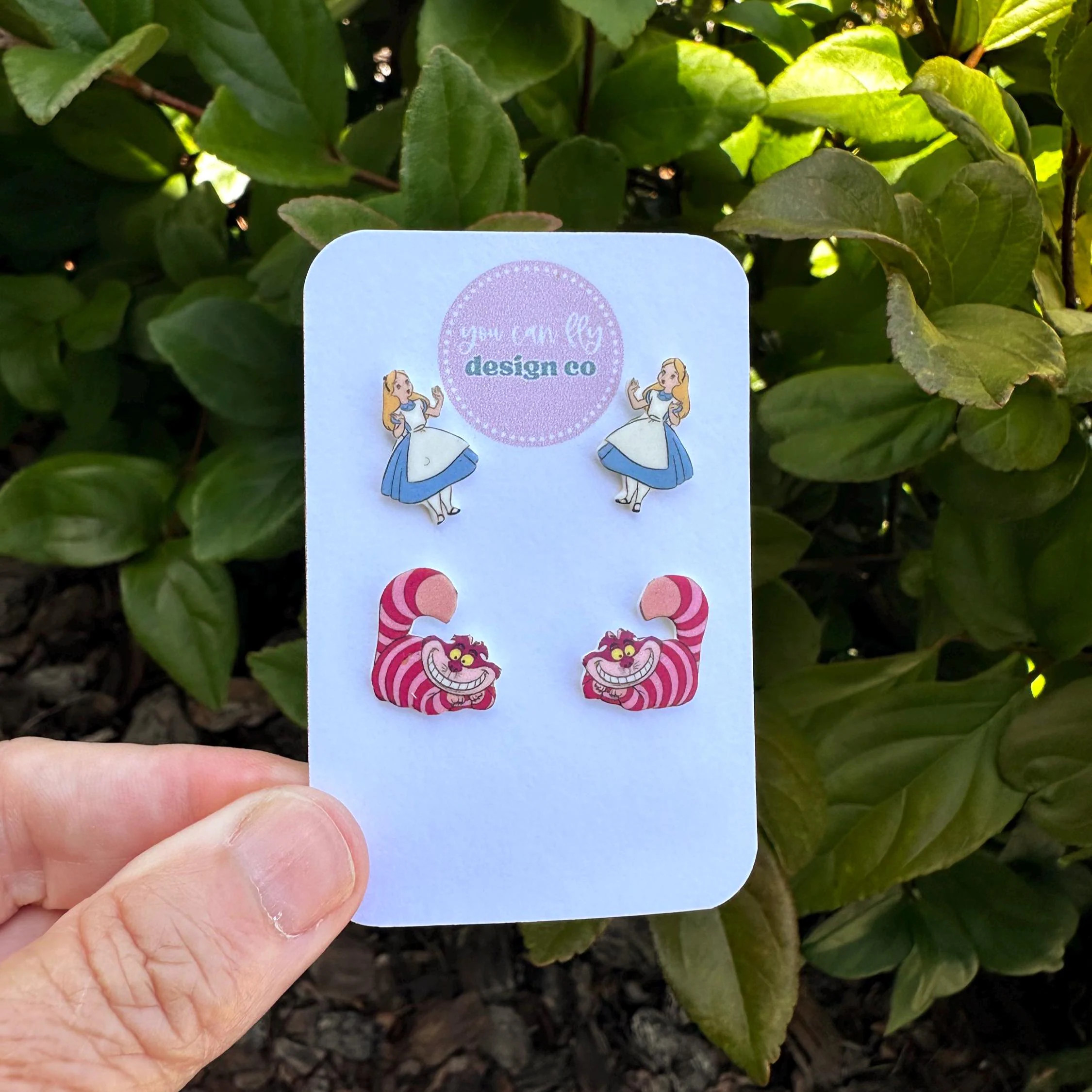 Alice in Wonderland Cheshire Cat Pairs Earrings Disney Earrings Princess Earrings Disney Trip Stud Earrings | Etsy (Global)