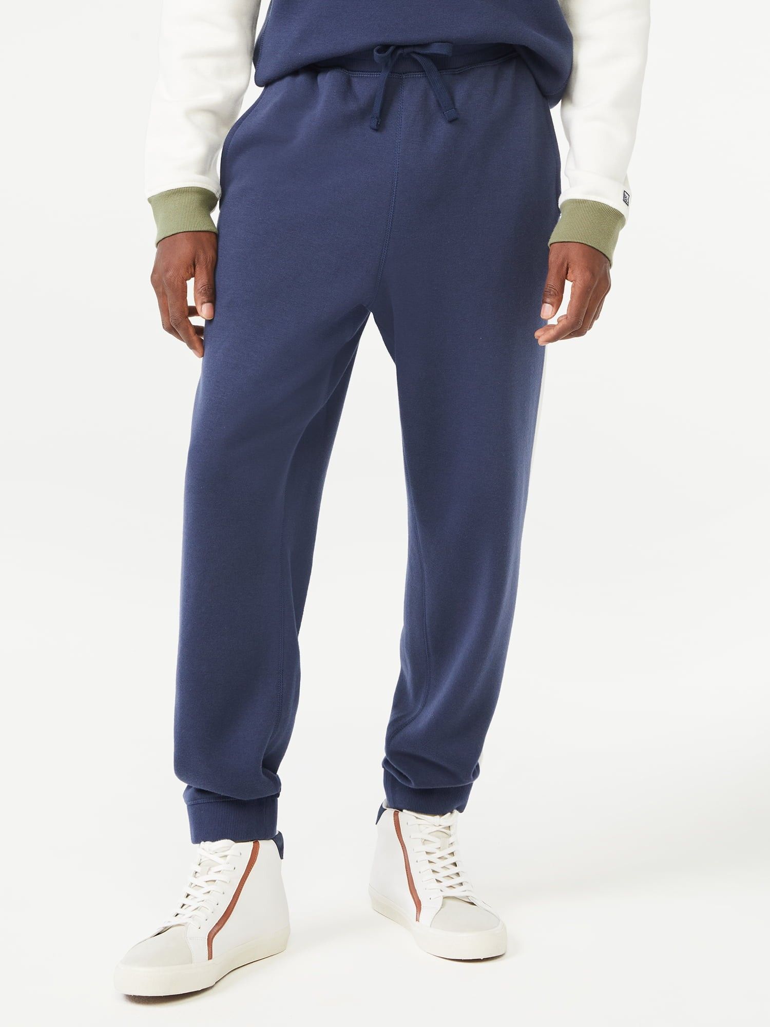 Free Assembly Men's Fleece Side Panel Joggers | Walmart (US)