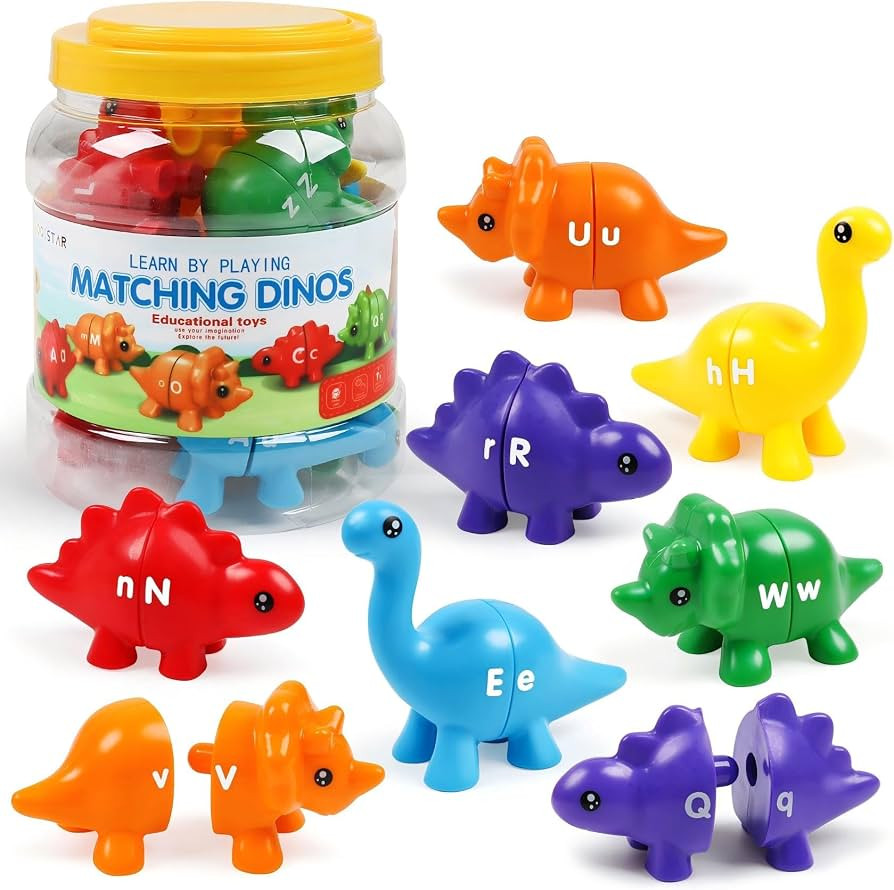 TSYAN Matching Letters Counting Dinosaur Toys | Amazon (US)