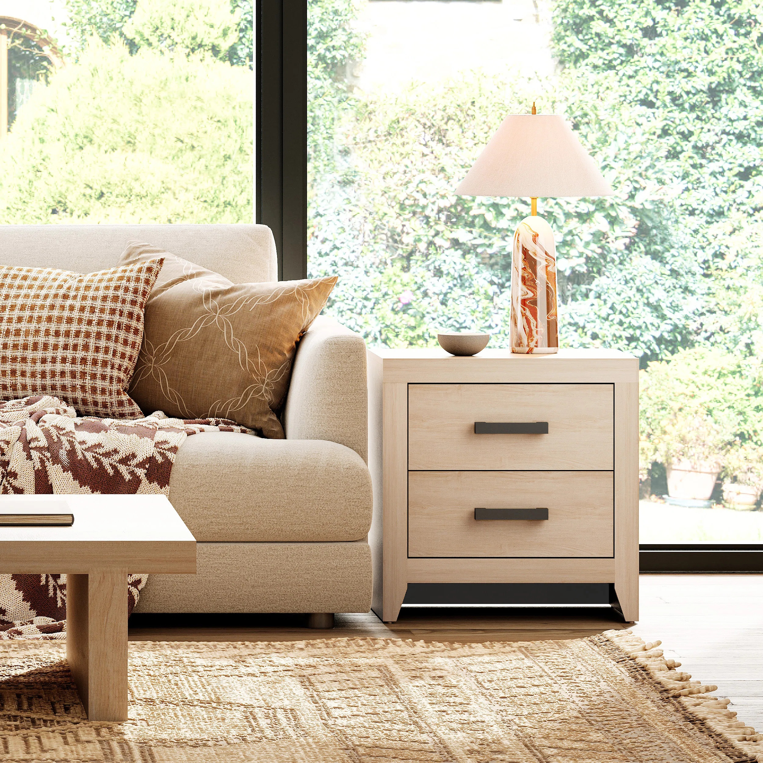 Modern Rustic Brown End Table | Wayfair North America