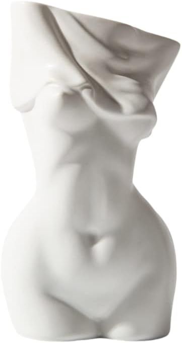 Mila Moya Ceramic Flower Vase | 8in x 4in | Modern Female Body Vase | Woman Shape Vase for Home D... | Amazon (US)