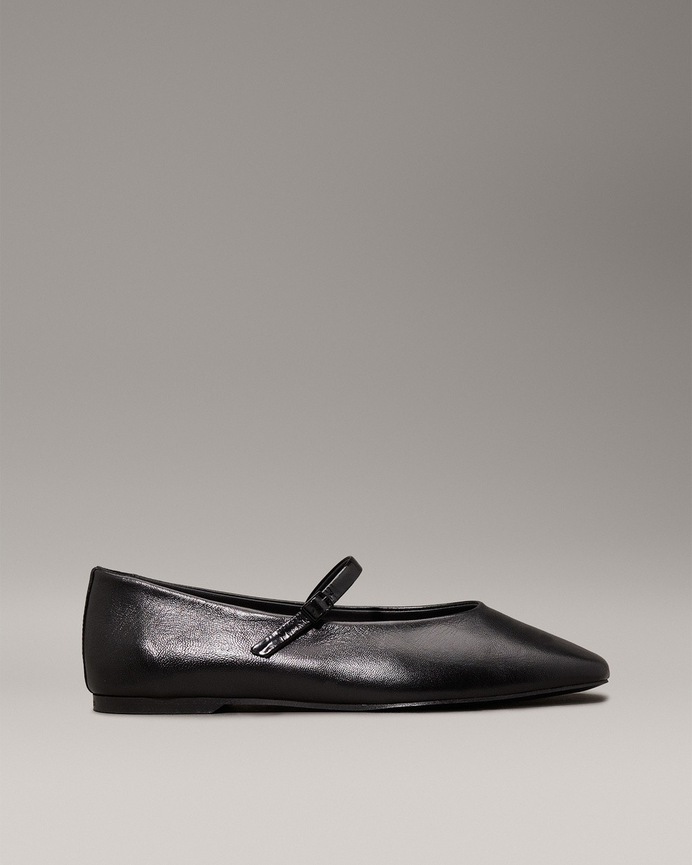 Calvin Klein - Leather Mary Jane Ballerinas - Ballet Flats (Black) Leather Mary Jane Ballerinas | THE ICONIC (AU & NZ)