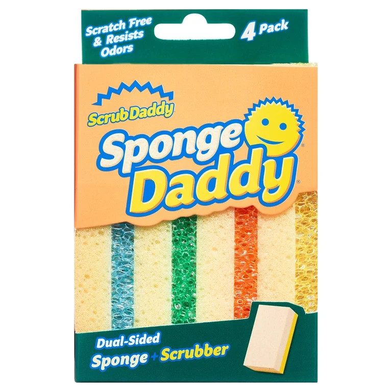 Scrub Daddy Sponge Daddy - Scratch-Free Multipurpose Dish Sponge - BPA Free, Polymer Foam - Stain... | Walmart (US)