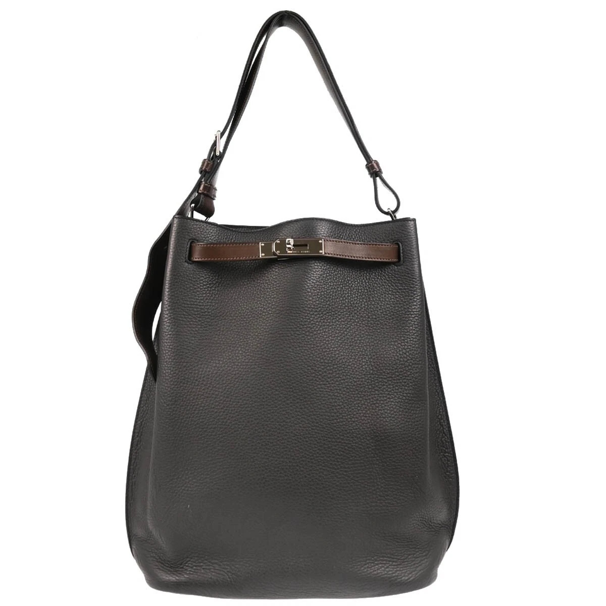 Hermes Plomb Taurillon Clemence Barenia So Kelly 26 Shoulder Bag □RJ3E 175884 | eBay US