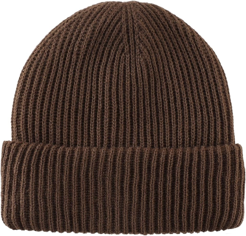 Home Prefer Mens Winter Hat Rib Knit Beanie Hat for Men Women Warm Cuff Beanie for Running Cyclin... | Amazon (US)