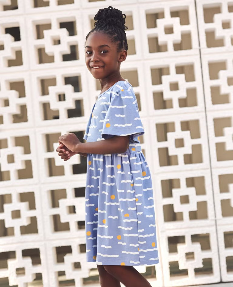 Flutter Sleeve Dress with Pockets | Hanna Andersson