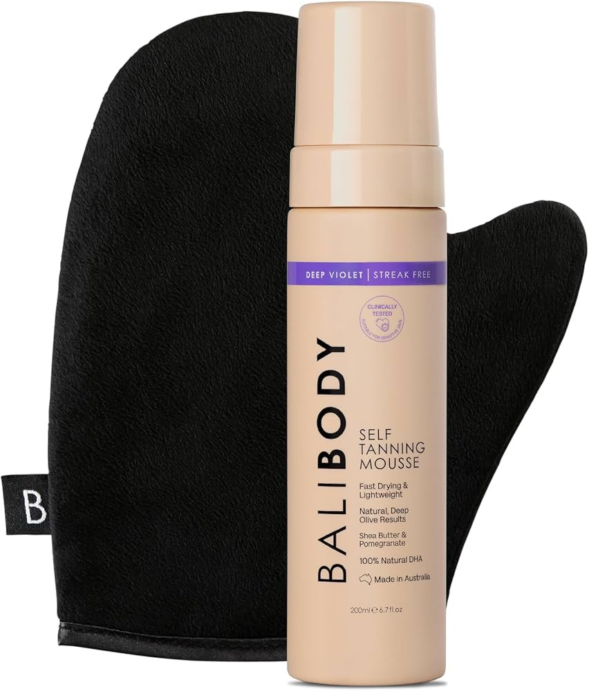 Bali Body Deep VioletSelf-Tanning Mousse + Mitt Bundle | Natural Looking Perfect Bronzed Shade | ... | Amazon (US)