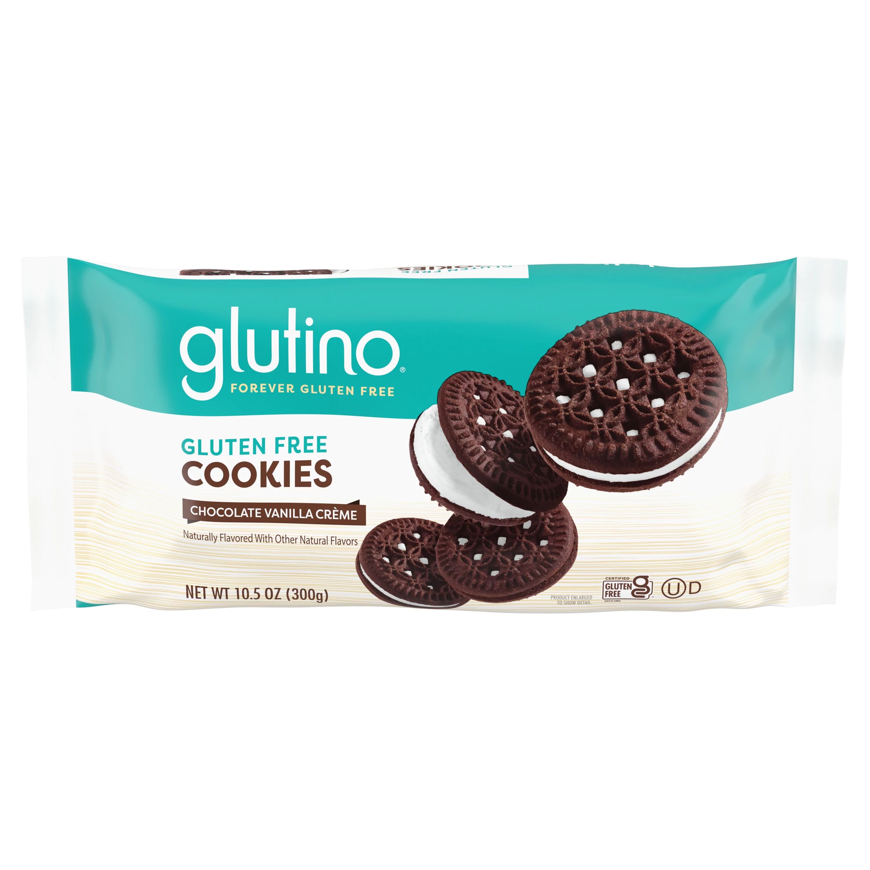 Glutino Gluten Free Chocolate Vanilla Creme Cookies, 10.5 oz, 1 Pack | Walmart (US)