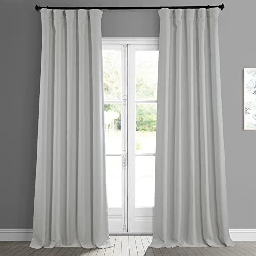 HPD Half Price Drapes BOCH-LN185-P Faux Linen Room Darkening Curtain (1 Panel), 50 X 96, Oyster | Amazon (US)