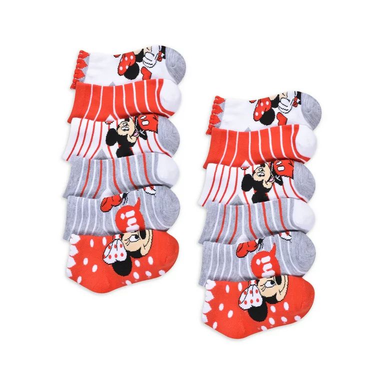 Minnie Mouse Baby & Toddler Girls Socks, 12-Pack (18M-5T) - Walmart.com | Walmart (US)
