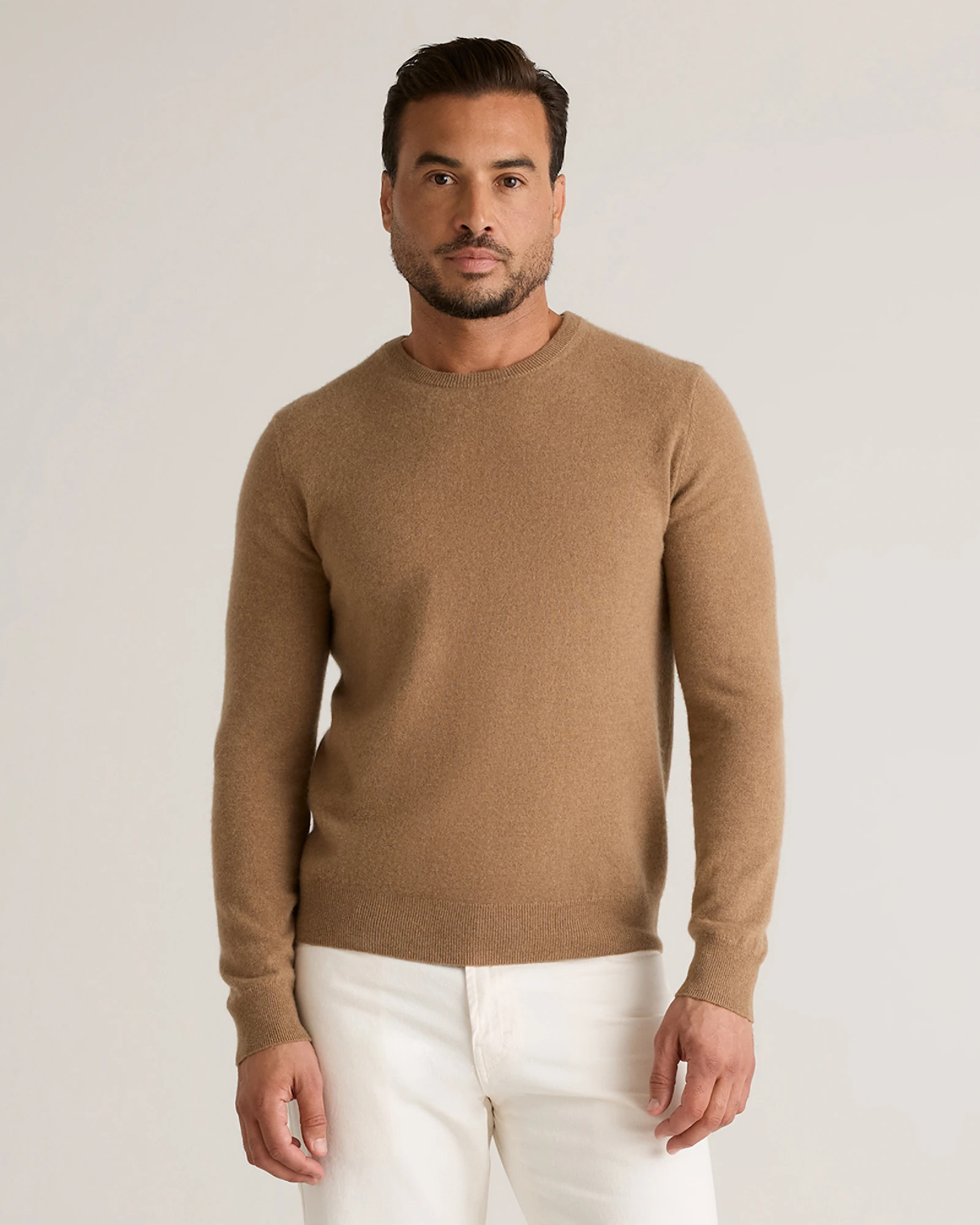 Mongolian Cashmere Crewneck Sweater in Teak | Quince