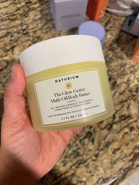 Obsessedddddd with this Glow Getter body butter!  I’m so serious when I say if it’s name is #Naturium, it’s most likely amazing😍

Keeps my skin hydrated and shining💗

#BodyButter #NaturiumSkin 

#LTKbeauty #LTKfindsunder50
