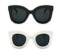 Freckles Mark Thick Fashion Butterfly Sunglasses for Women Trendy Round Cat Eye Sun Glasses | Amazon (US)