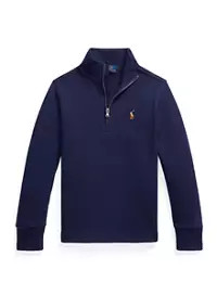 Boys 2-7 Cotton Interlock Quarter-Zip Pullover | Belk