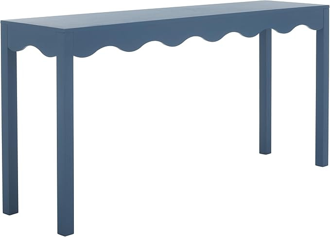 SAFAVIEH Home Collection Lilith Farmhouse French Country Blue Wavy Console Table for Entryway, Li... | Amazon (US)