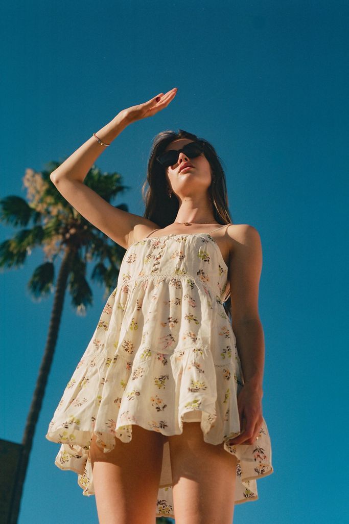 UO Honey Tiered Frock Mini Dress | Urban Outfitters (US and RoW)