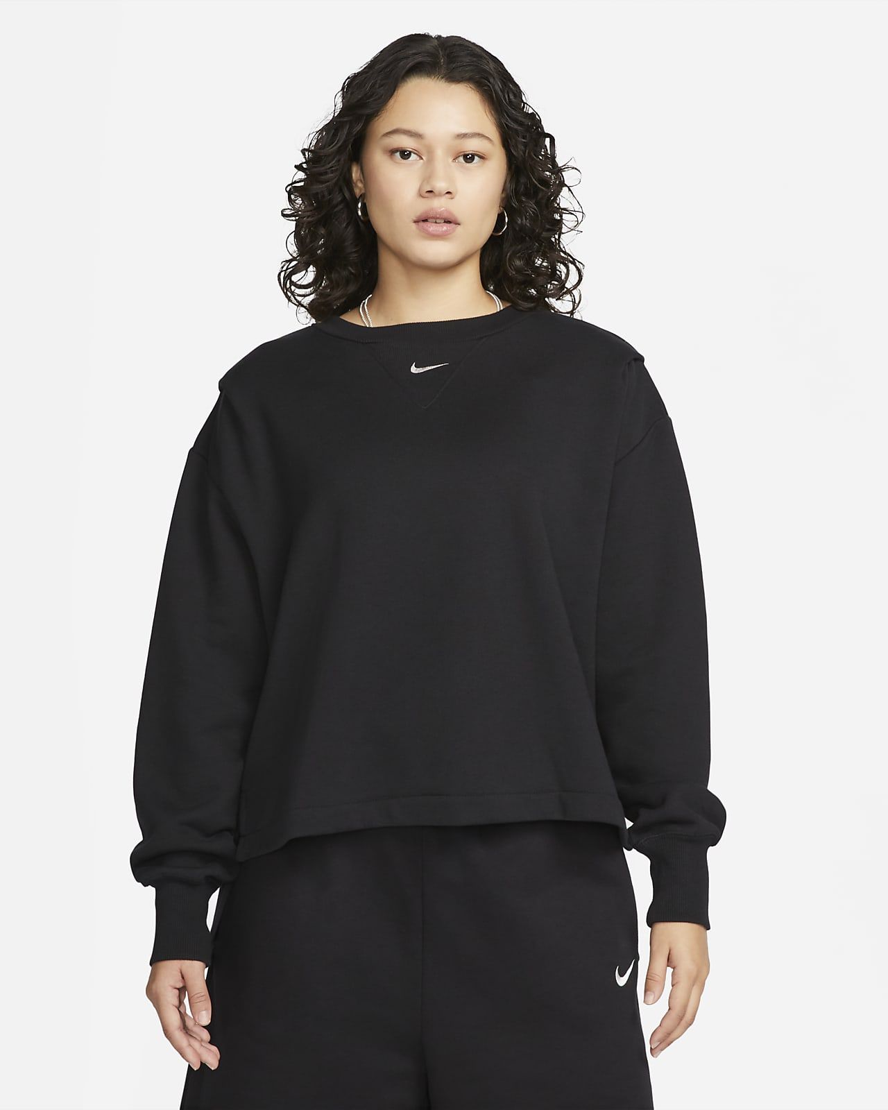 Women's Oversized French Terry Crew-Neck Sweatshirt | Nike (US)