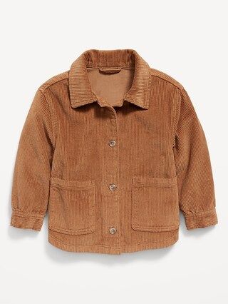 Corduroy Button-Front Shacket for Toddler Girls | Old Navy (US)