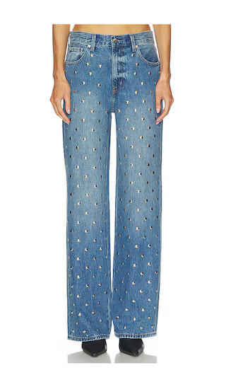 Hendrix High Rise Wide Jeans in Charmed | Revolve Clothing (Global)