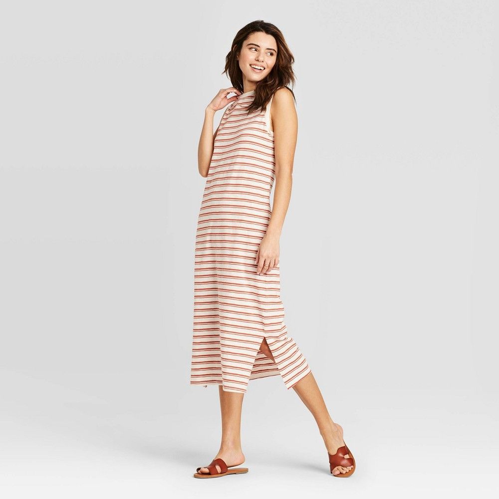 Women's Striped Sleeveless Dress - Universal Thread Pink XL | Target