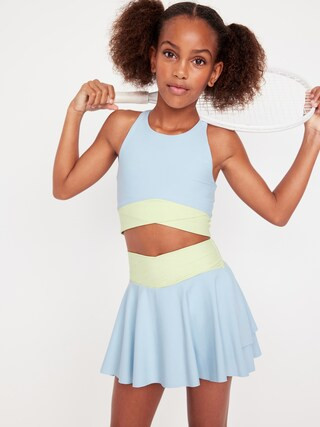 PowerSoft Crossover Longline Sports Bra for Girls | Old Navy (US)