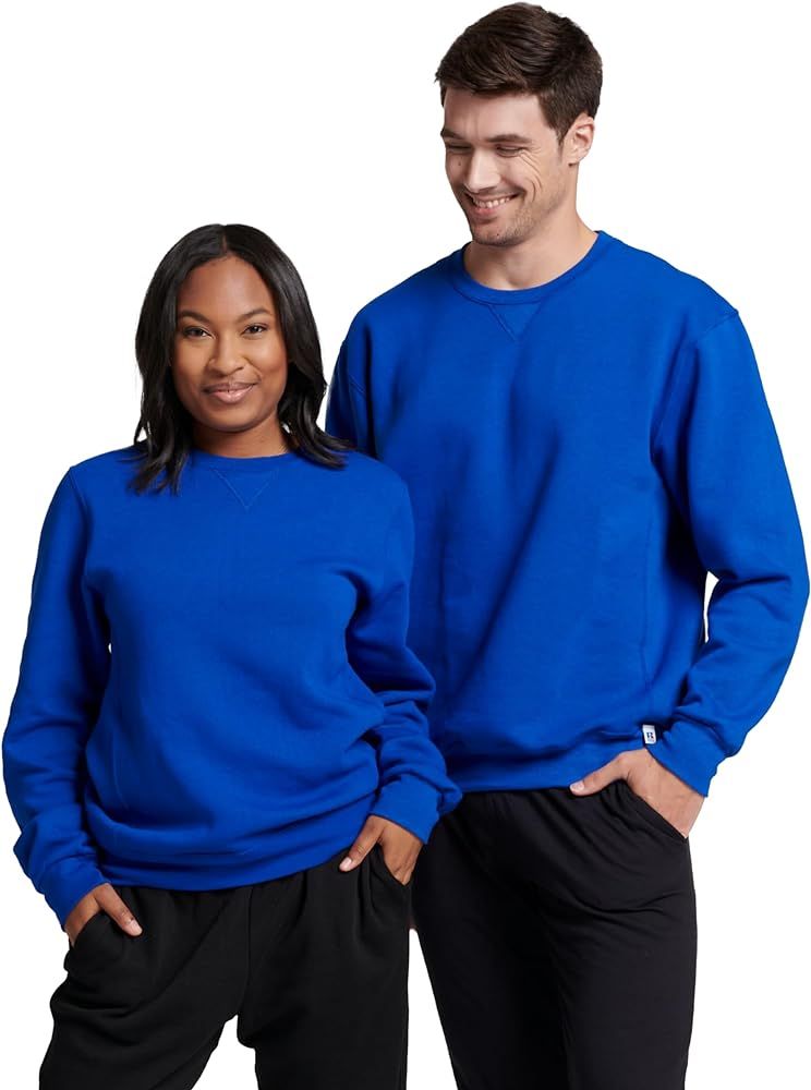 Russell Athletic Men's Dri-Power Fleece Sweatshirts, Moisture Wicking, Cotton Blend, Relaxed Fit,... | Amazon (US)