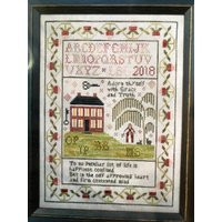 The Stitch Girl Sampler By Chessie & Me/Cross Stitch Chart Counted Pattern Only | Etsy (US)