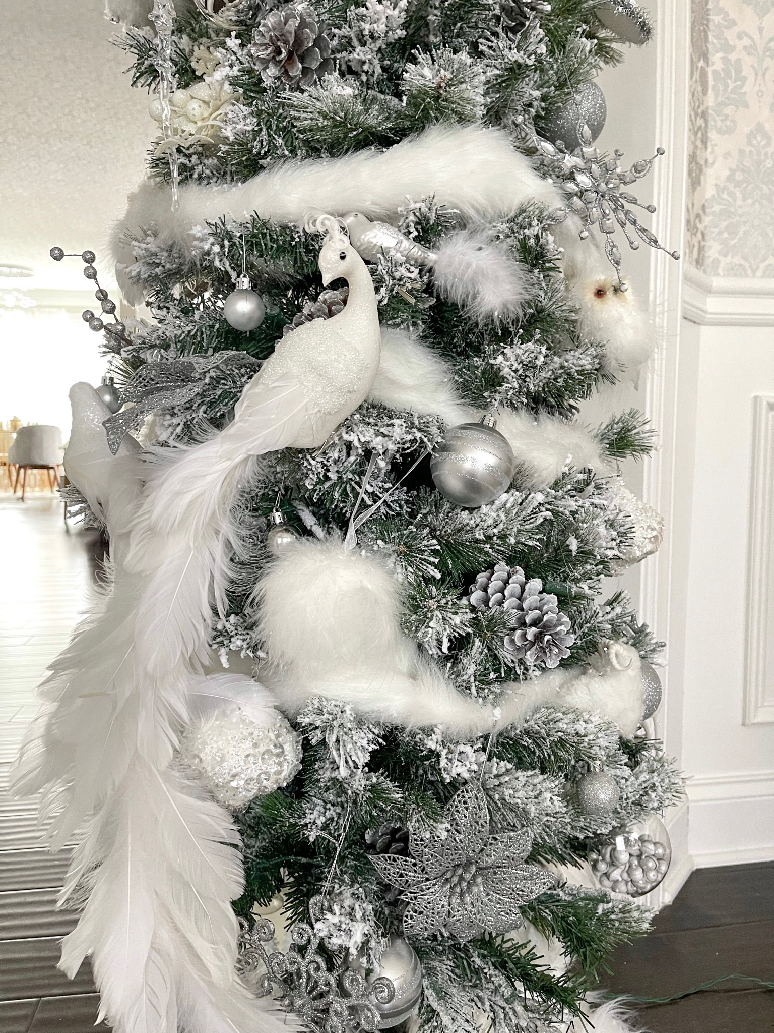 Winter wonderland Christmas tree theme!

White Christmas decor, pencil Christmas tree, slim Christmas tree, white ornaments, animal ornaments, faux fur garland 

#LTKSeasonal #LTKHoliday #LTKhome