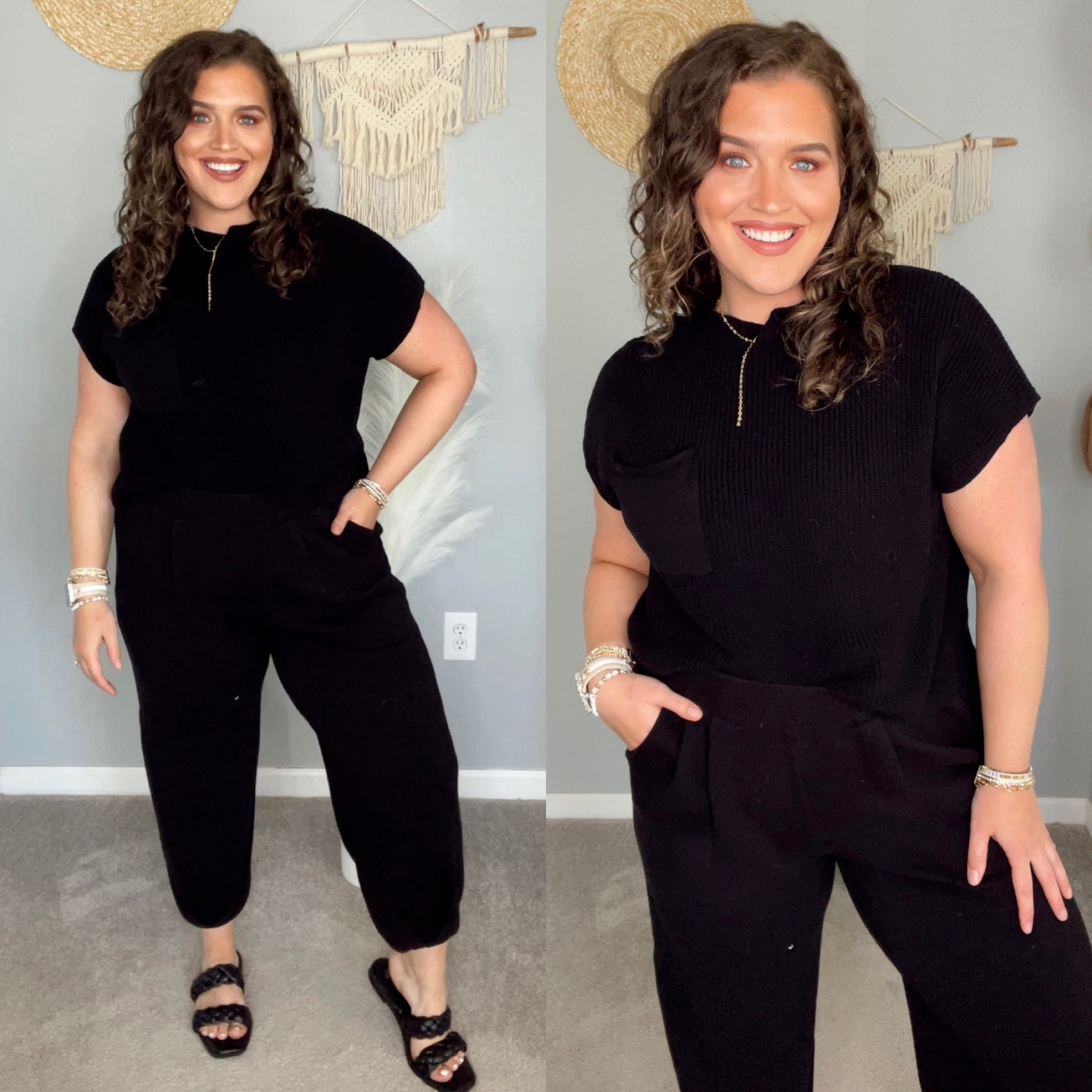 Midsize Free People sweater set Amazon alternative 🖤✨🌾 
Size: XL 
#midsizeoutfits #amazonfashionfinds #ootd #casualoutfits #freepeople #sweaterset #freyaset #sandals #summerstyle #fallfashion 

#LTKcurves #LTKunder50 #LTKstyletip