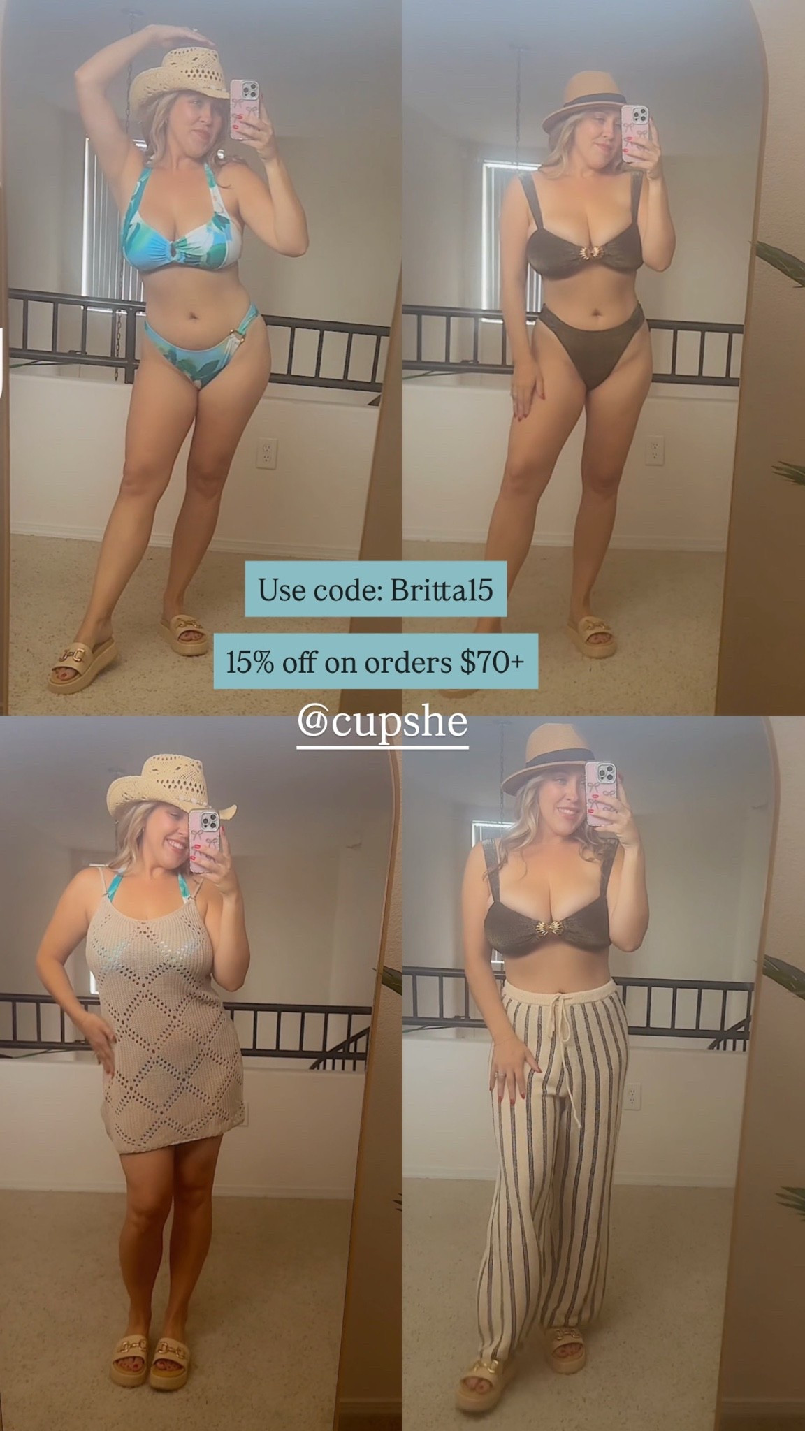 Britta15 code to save.

Cupshe swimwear for tropical vacations
I’m size medium in bottoms and large in the top!

Hawaii tropical vacation
Hawaii swimwear
Hawaii travel
Travel outfits
Beach vacation outfits
Beach resort wear
Fuller bust bikinis
Fuller bust swimwear
Summer swimwear outfits

#LTKTravel #LTKSwim #LTKMidsize