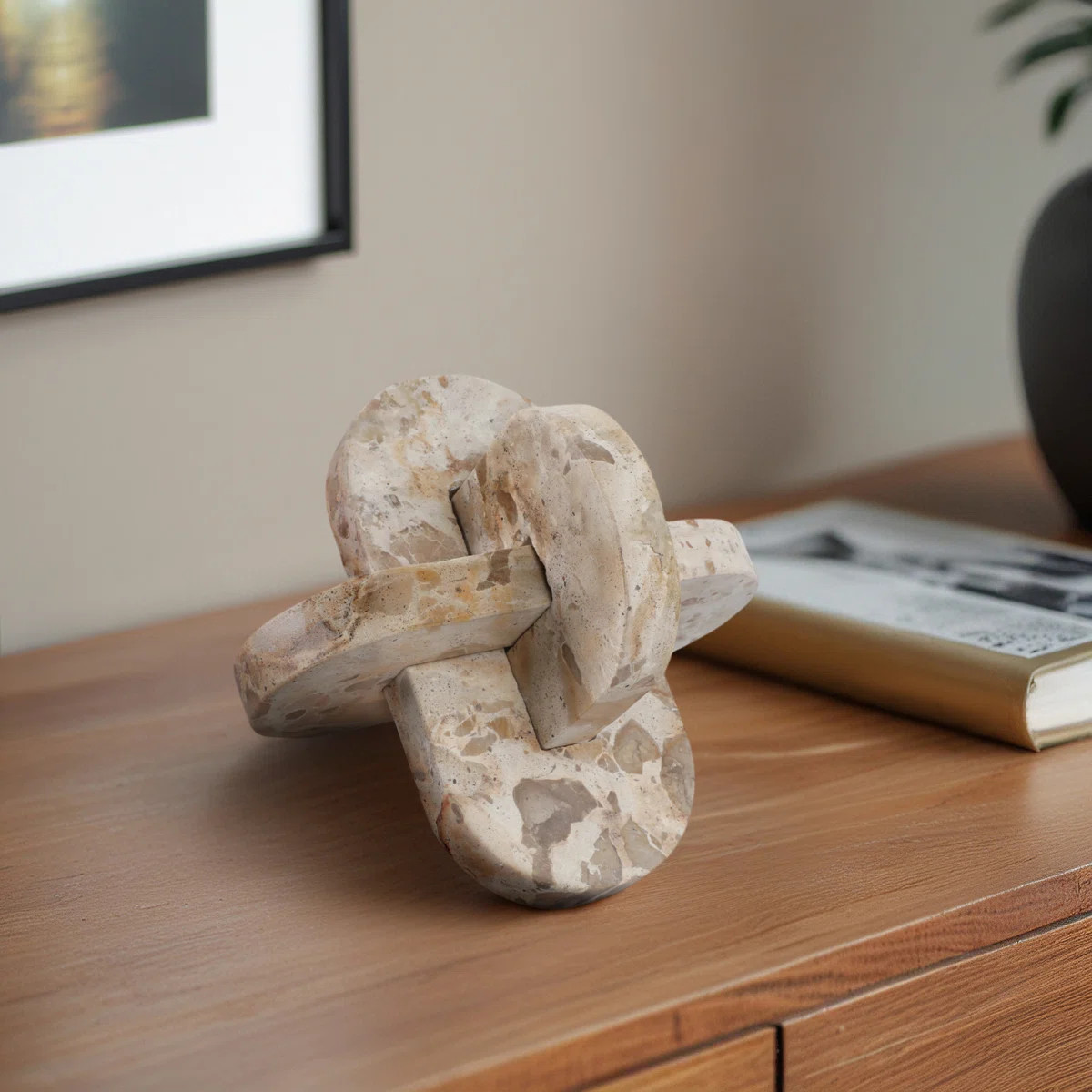 Pompano Medium Marble And Stone Knot, BeigeByAllModern5.0Rated 5 out of 5 stars.1 Review | Wayfair North America