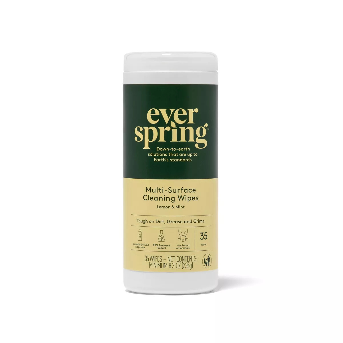Lemon & Mint Multi-Surface Cleaning Wipes - 35ct - Everspring™ | Target