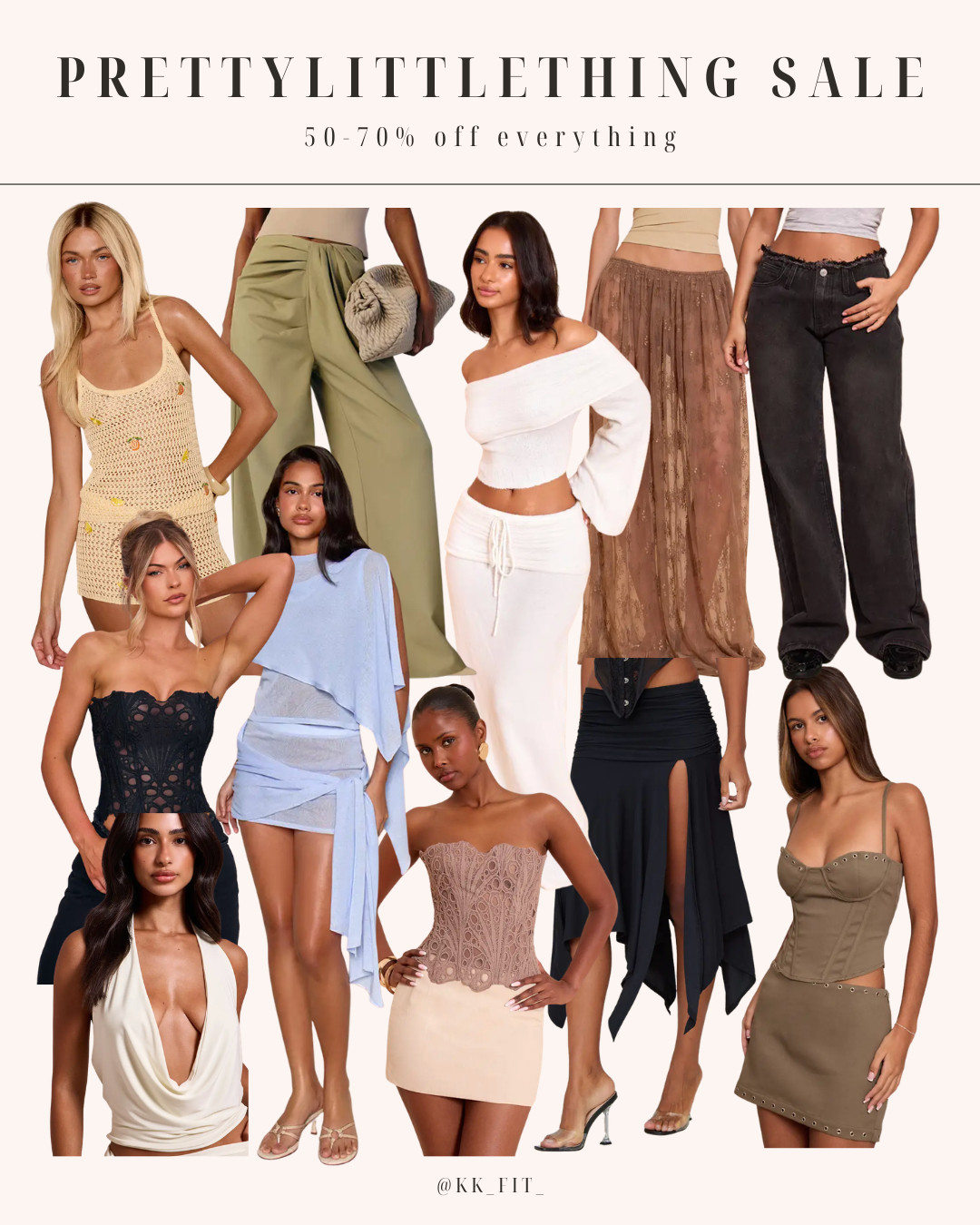 What's in my cart for the PrettyLittleThing sale of 50-70% off PLUS an extra 10% off with code BONUS10 

 #LTKSeasonal #LTKSaleAlert