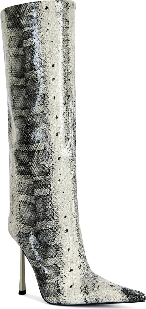 Madeye Snakeskin Embossed Knee High Boot (Women) | Nordstrom