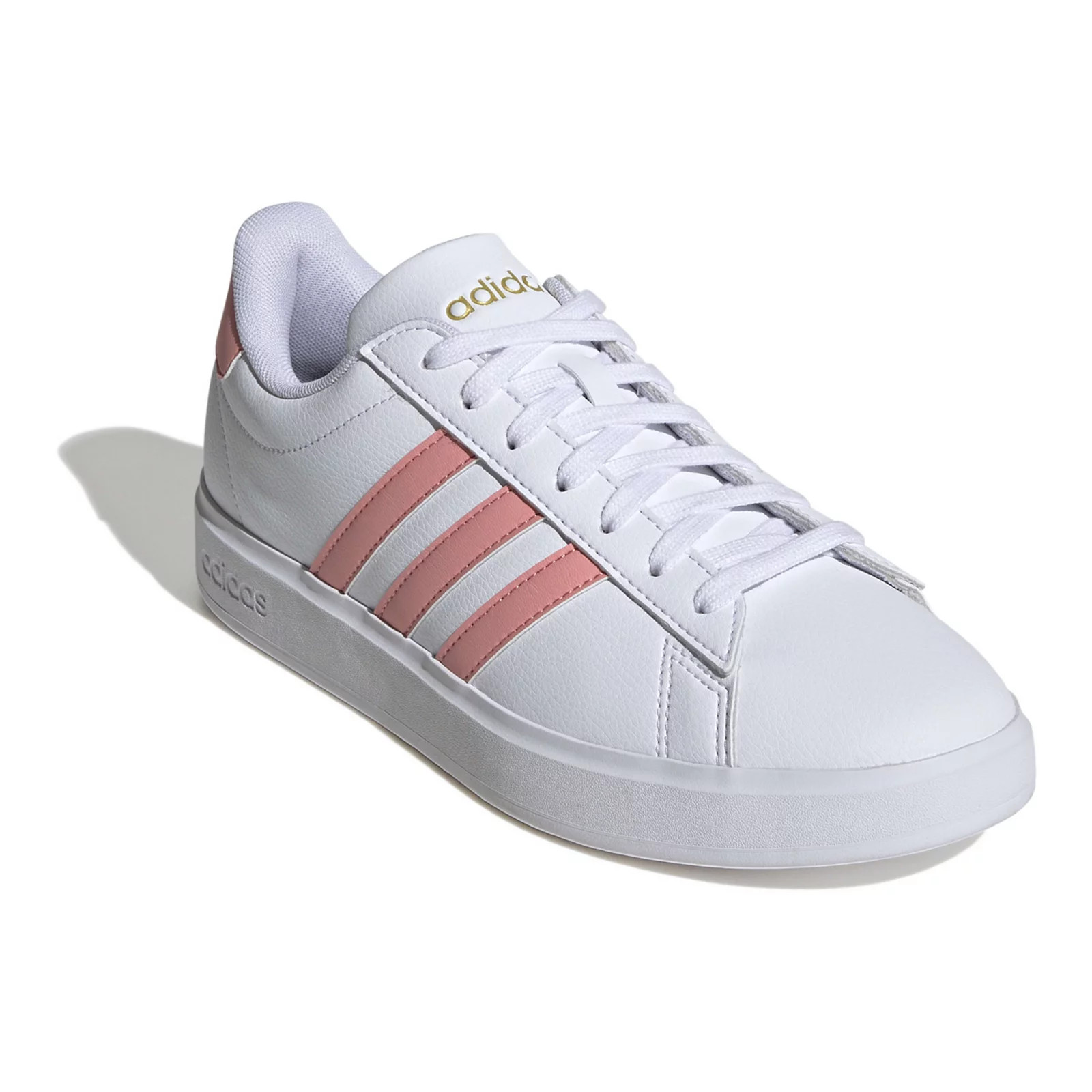 adidas Grand Court Cloudfoam Women's Lifestyle Tennis Shoes, Size: 8.5, White Semi Pink | Kohl's