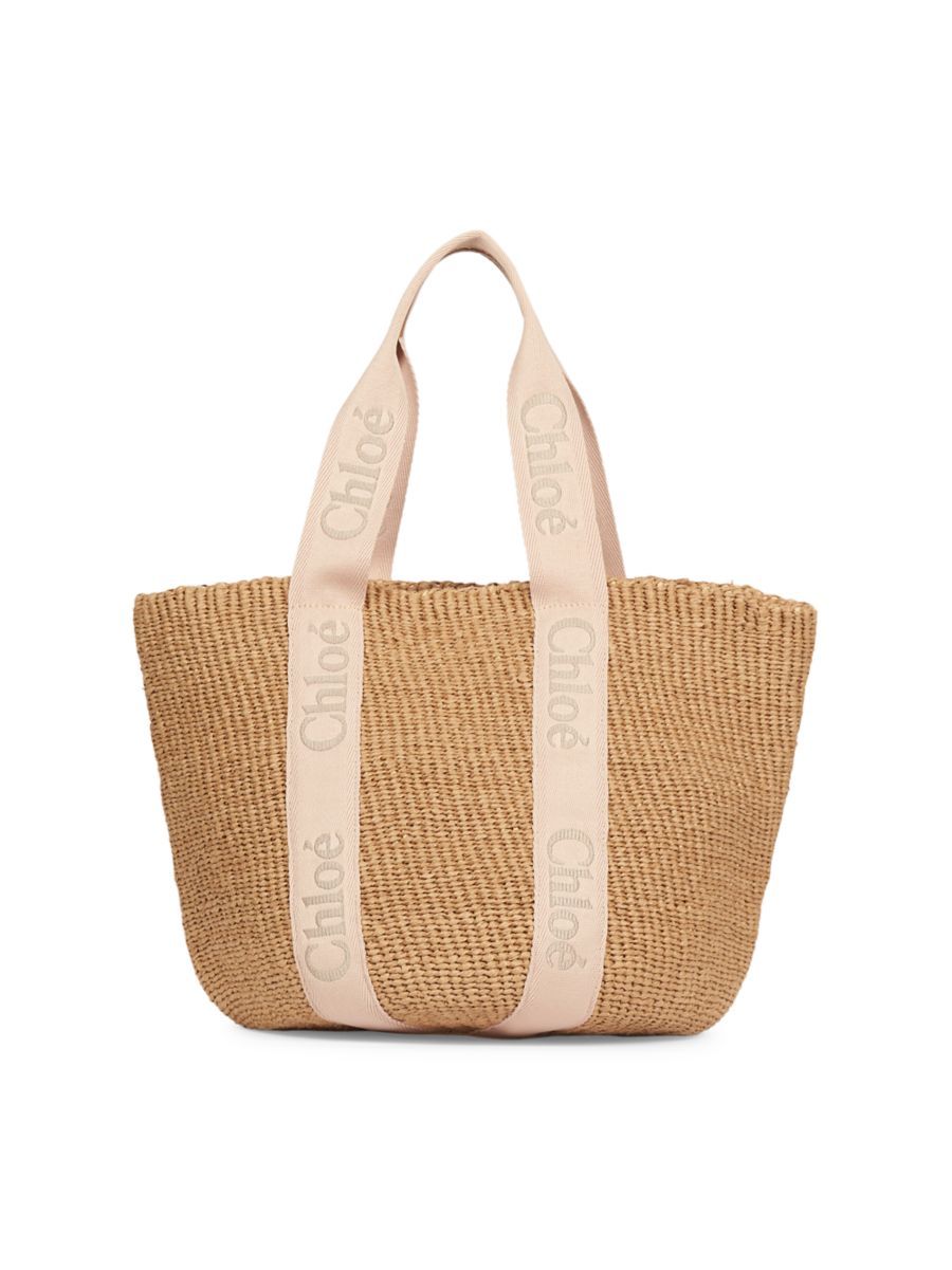 Shop Chloé Large Woody Basket Tote Bag | Saks Fifth Avenue | Saks Fifth Avenue