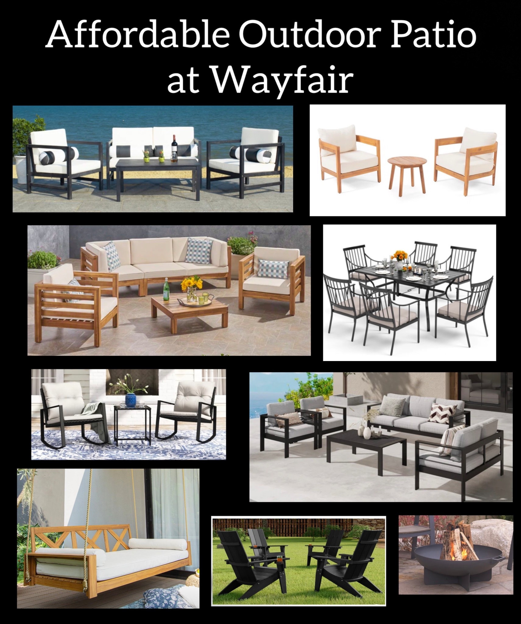 So many amazing good buys at Wayfair on outdoor furniture right now! Great time to refresh your patio. Free fast shipping and affordable inexpensive outdoor patio furniture and decor. Here’s some of my favorite deals! @wayfair #wayfair #wayfairpartner 

#LTKSaleAlert #LTKHome #LTKSeasonal