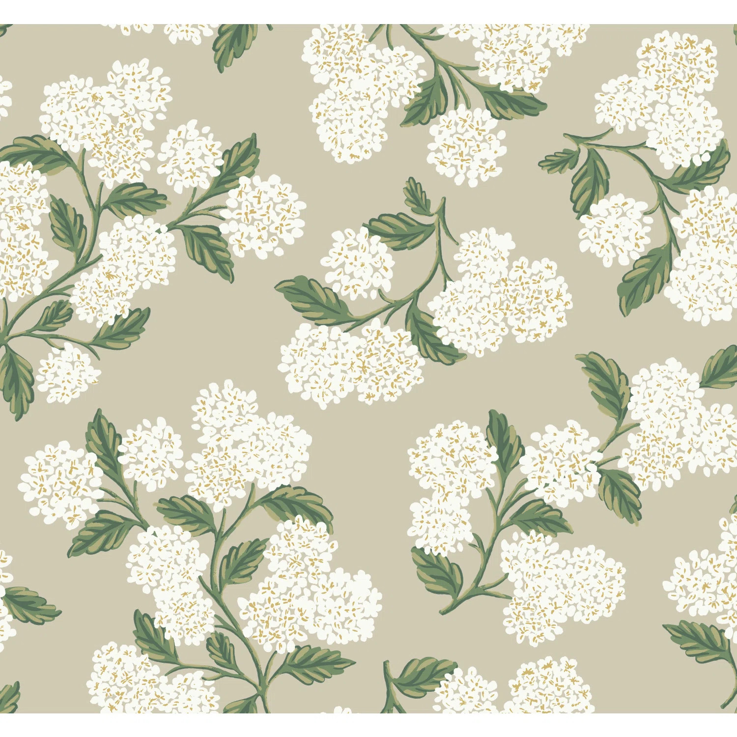 Rifle Paper Co. Hydrangea 27' x 27" Wallpaper & Reviews | Birch Lane | Birch Lane