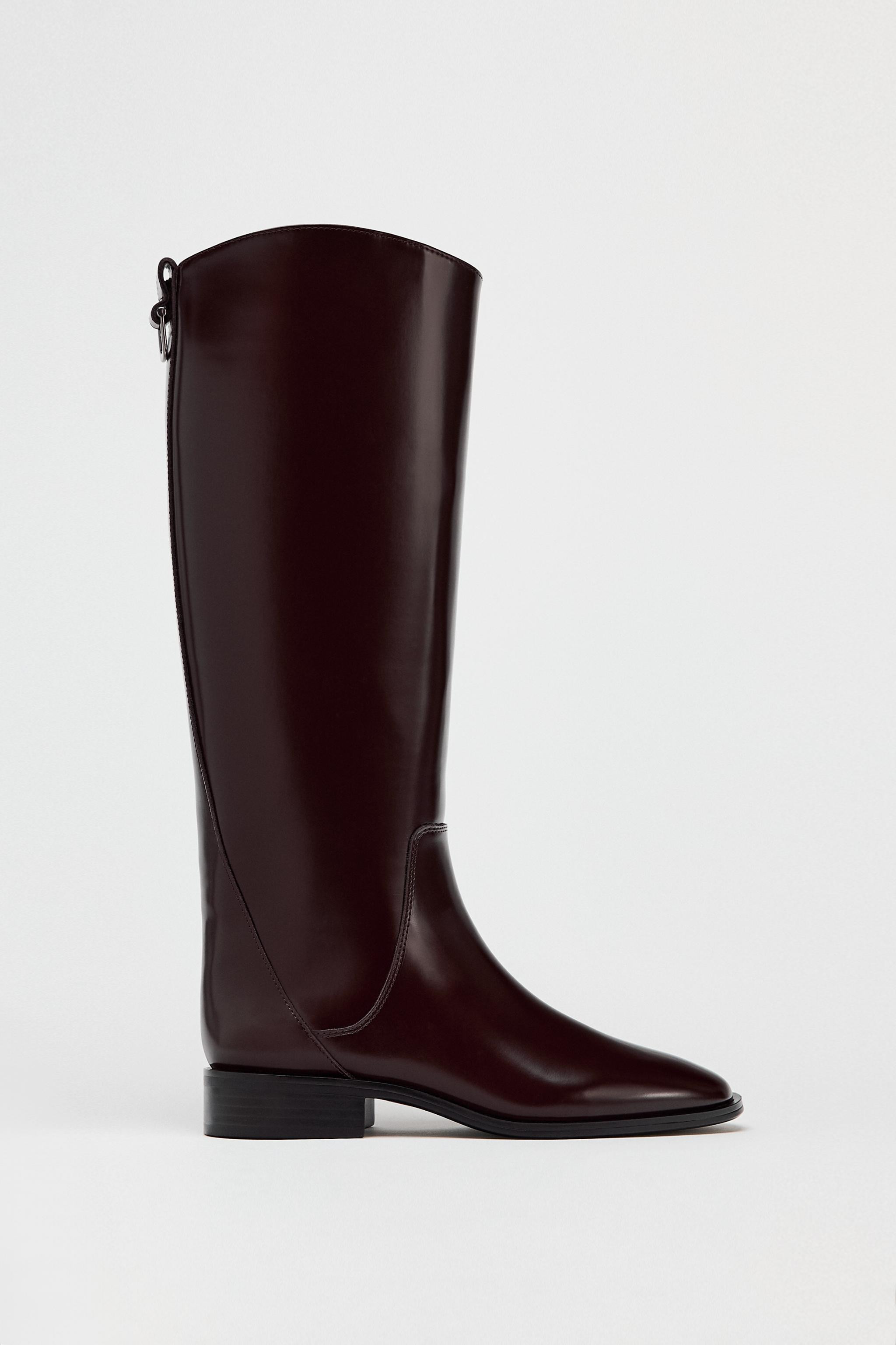 TALL SHAFT FLAT BOOTS | Zara US