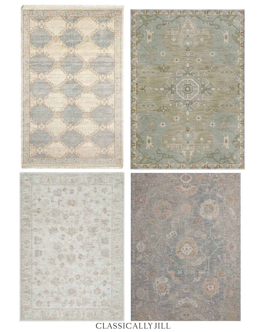 Rugs, oushak look rugs, Grandmillennial rugs, area rugs, classic home, neutral rugs for home

#LTKHome