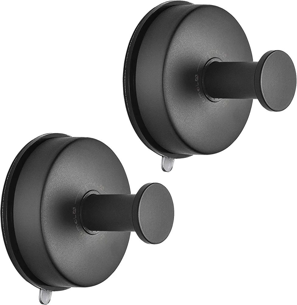 JOMOLA 2PCS Stainless Steel Suction Cup Hook Bathroom Towel Holder Utility Shower Hooks Hanger fo... | Amazon (US)