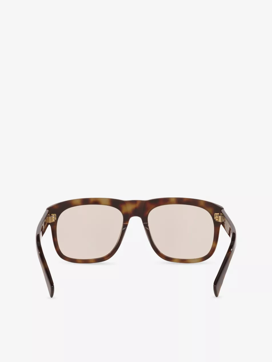 SL 558 Square-Frame Tortoiseshell Acetate Sunglasses | Selfridges