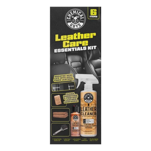 Chemical Guys Leather Care Essentials Kit, 6 Items Included | Walmart (US)