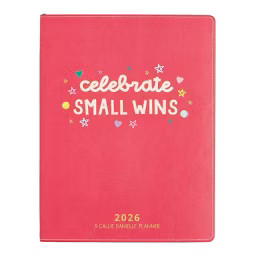 Callie Danielle 8.5"x11" Vegan Leather 2026 Annual Planner Celebrate Small Wins | Target