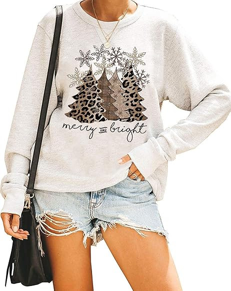 Leopard Holiday Sweatshirt  | Amazon (US)