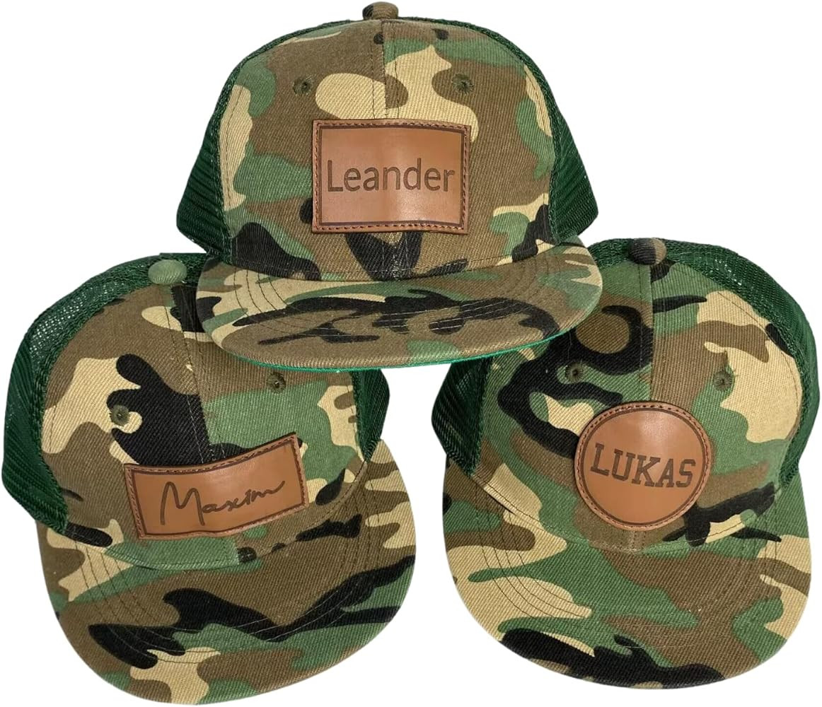 Personalized Camo Toddler Baseball Cap: Mesh Back Baby Trucker Hat with Customized Name - Breatha... | Amazon (US)