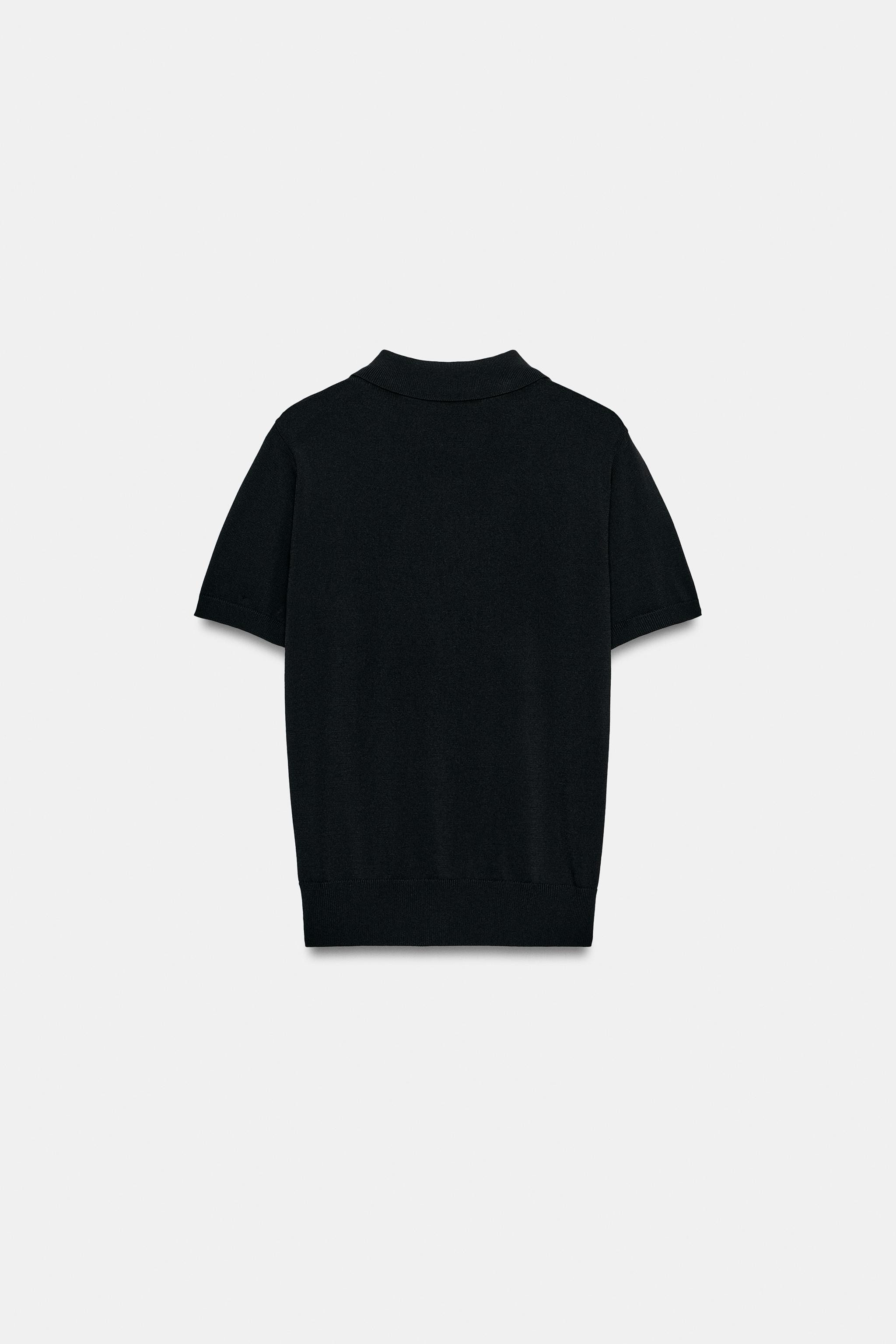 SHORT SLEEVE KNIT POLO SHIRT | Zara FR